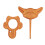 Broche en bois en forme d'animal pour foulards et pulls 1