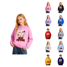 Sweat-shirt à capuche graphique pour garçon, manches longues