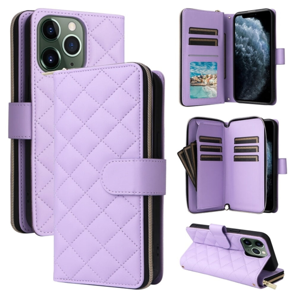 Magnetic Flip Wallet Case For Iphone 11 Pro Max Purple 9180435656230