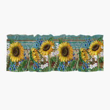 A-546 B Cottage Window Valance Sunflower Pattern 18x54