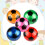 5Pcs PVC Inflatable Soccer Ball Smooth Elastic Assorted Colors 7