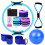 Γυναικείο σετ γιόγκα με δαχτυλίδι Pilates Booty Bands, μπάλα 25cm 1