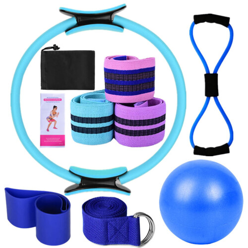 Γυναικείο σετ γιόγκα με δαχτυλίδι Pilates Booty Bands, μπάλα 25cm