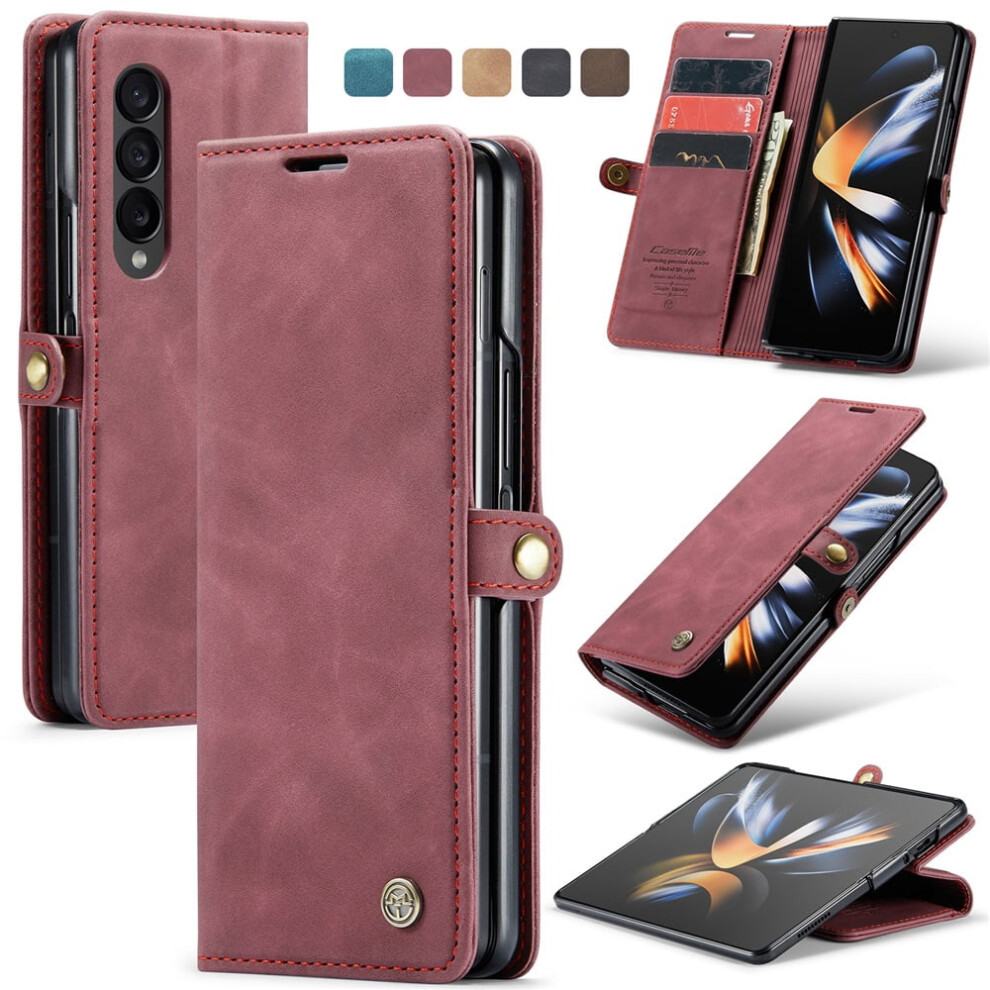 Caseme Leather Flip Wallet Case For Samsung Galaxy Z Fold4 9087558911713