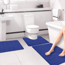 Ensemble de tapis de bain en mousse antidérapants, absorbants et à séchage rapide