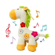 Jirafa de peluche colgante amarilla de 33 cm