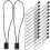 Clothing tag rope unbranded black plastic square fastener 1 5