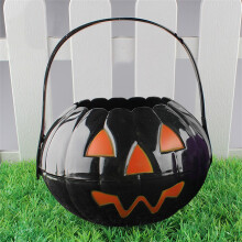 Halloween Collapsible Pumpkin Bucket PP Candy Bag 2-in-1