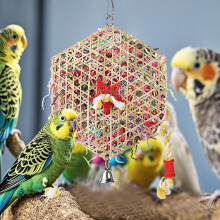 Budgie Toy Hanging Foraging Chew Toy for Small to Medium
