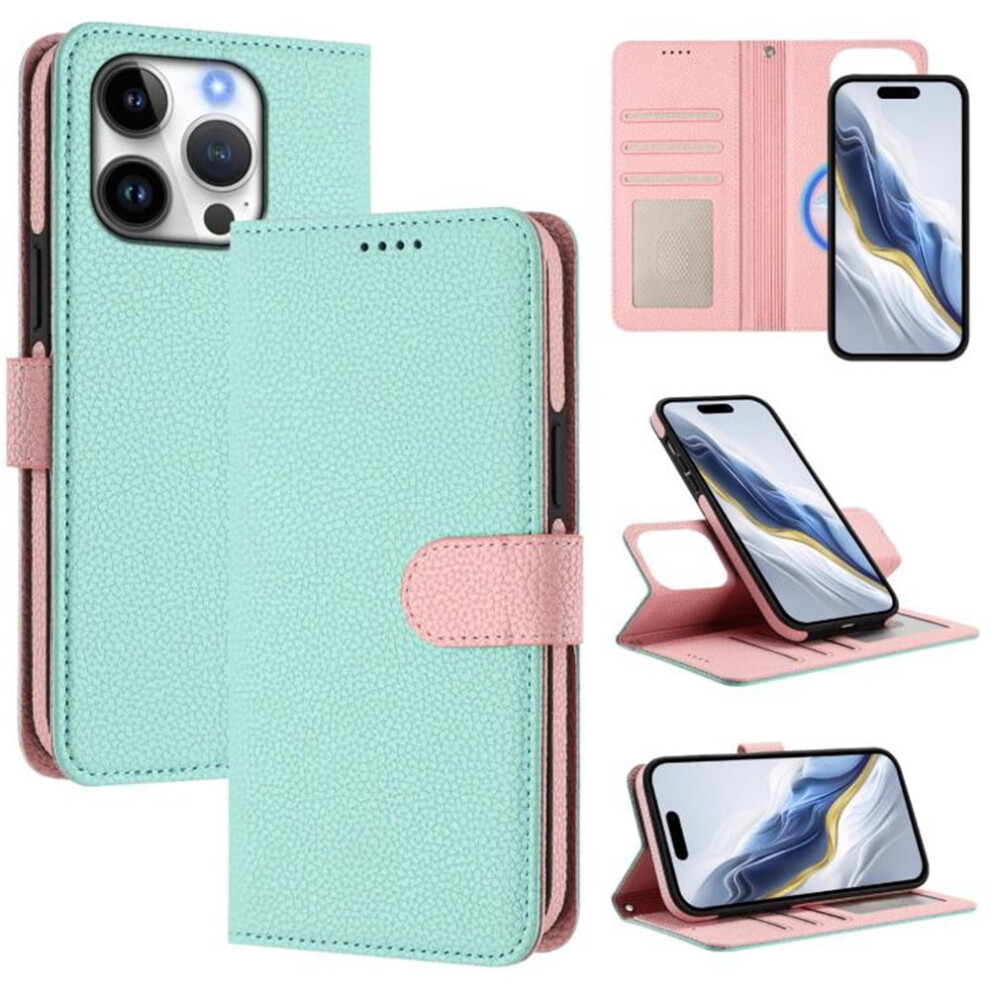 Rfid-Blocking Detachable Bicolor Wallet Case With Magnetic 9180435656186
