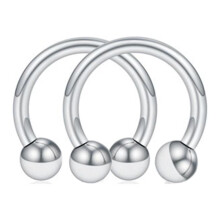 Magnetic Nose Hoop Ring Stainless Steel Faux Septum Ring