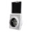30A Flanged Power Inlet 125V White with Cover 1