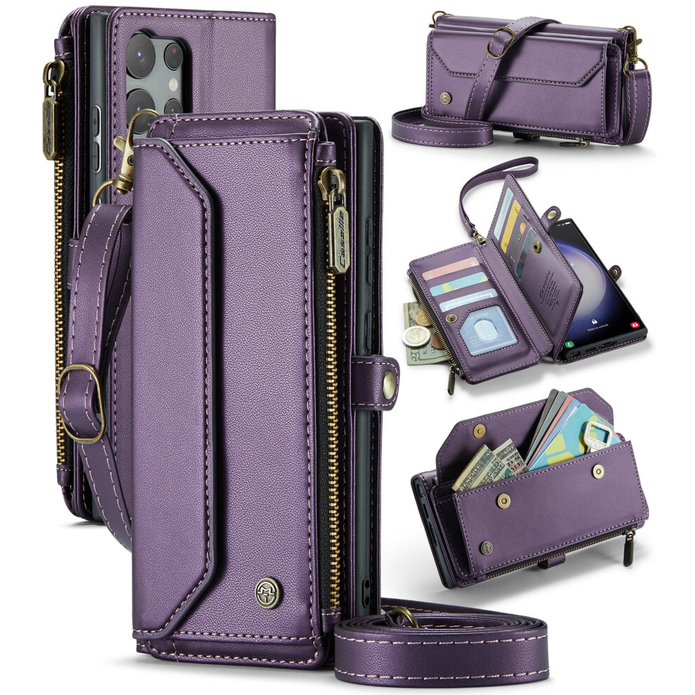 Caseme Leather Wallet Case For Samsung Galaxy S23 Ultra 9087558887339