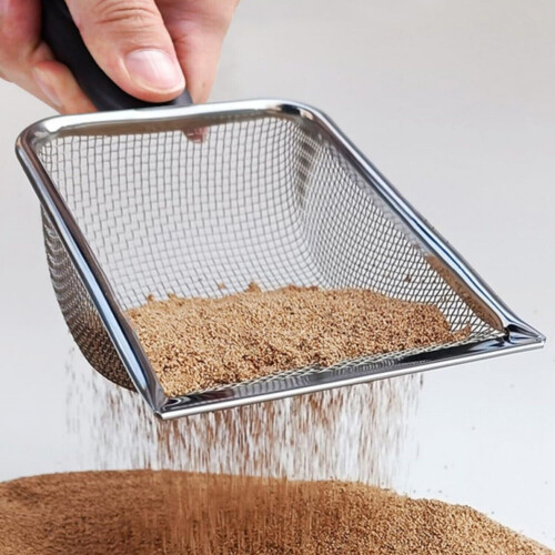 Stainless Steel Litter Scoop Dual-Mesh 2-Pack 1