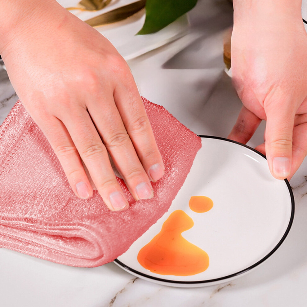 Microfiber Dishwashing Cloth Absorbent Low-Lint 4-Pack 9558830534796