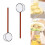 Glass Ladle Heat Resistant Round Long Handle 2 pcs 1
