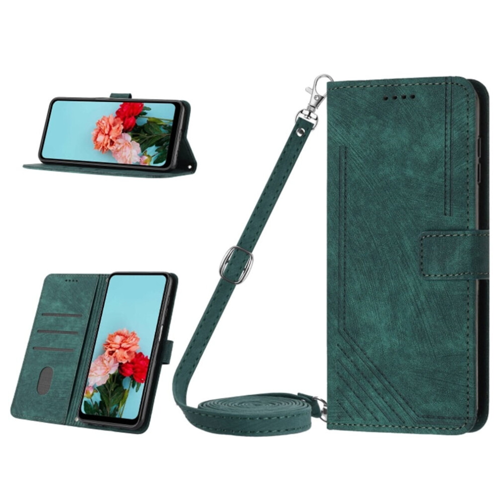 Leather Flip Case For Iphone 14 Pro Magnetic Green 9180435648358