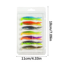 Realistic Animal Fishing Lures Bicolor Soft Bait Scissors