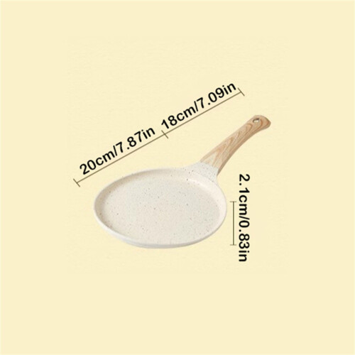 VISALY Crepe Pan with Spreader 9.5 Inch Nonstick Flat 2