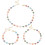 Boho Evil Eye Jewelry Set Adjustable Beaded Choker Bracelet 1