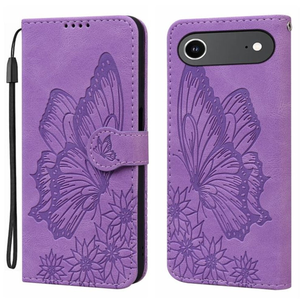 Pu Leather Flip Wallet Case For Iphone Air 6.5 Inch Purple 9087558893088