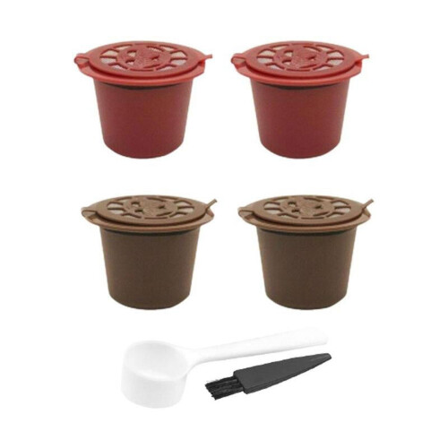 Refillable Coffee Filter Capsules for Nespresso 4 Pcs