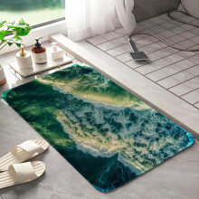Tapis de bain Waves Beach Waves en mousse à mémoire de forme antidérapante 61 x 91 cm