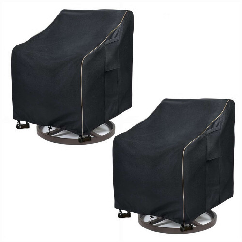 Housses imperméables pour fauteuil pivotant (lot de 2)