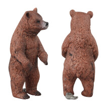 Bear Animal Figurines Educational Toy Brown