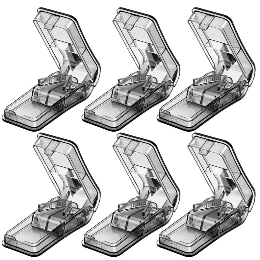 Pill Cutter Tablet Splitter with Blade Guard 6PCS