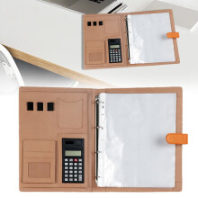 A4 Executive Padfolio with 3-Ring Binder and Calculator