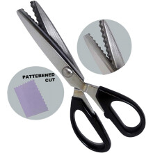 HAWK Pinking Shears Forged Steel 8 inch Black Handle