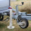 Hydraulic Trailer Jack Foot Lift Silver 1 7