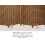 Room Divider 4-Panel Folding Screen 6FT Hand-Woven Design 3