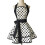 Cotton Retro Apron for Women Black 1