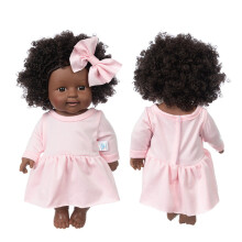 African American Reborn Baby Doll Silicone Vinyl 12 inch