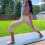 Women's High Waist Stretch Capri Pants Solid Color Straight 2