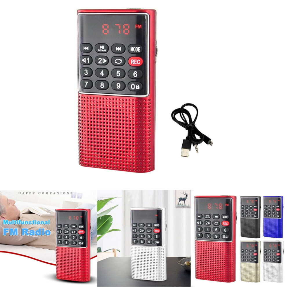 Mini Portable Fm Radio With Usb/Tf/Mp3 And Rechargeable 9101399789505