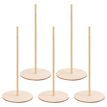Wooden Donut Display Stand Beige 5 Pieces