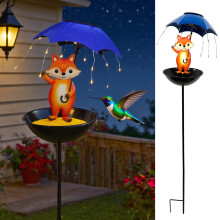 Outdoor Bird Feeder and Bath Combo Open Platform 1 pc