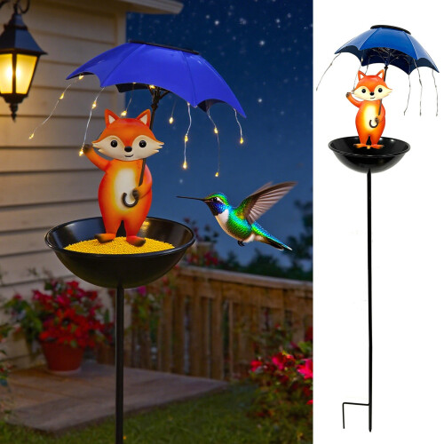 Outdoor Bird Feeder and Bath Combo Open Platform 1 pc