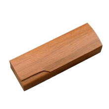 Brown Sunglasses Case with Fabric Lining Hard Shell 6.5 x 3
