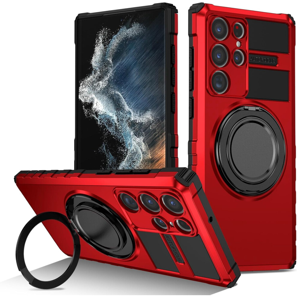 Samsung S22 Ultra Phone Case Magnetic Ring Wireless 9101399802778