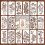 Floral Stencils for Wood 16PCS Reusable 1