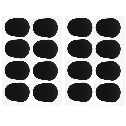 Saxophone Mouthpiece Patches 0.8mm Black 16 Pack