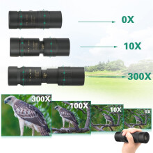 Monocular Telescope 10-300x 40mm 4K HD Night Vision