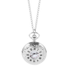 Mizh classic pocket watch with Roman numerals and chain