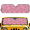 Foldable Pink Dog Paws Windshield Sun Shade for Jeep 1