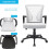 Lacoo Mid-Back Ergonomic Mesh Office Chair White 4