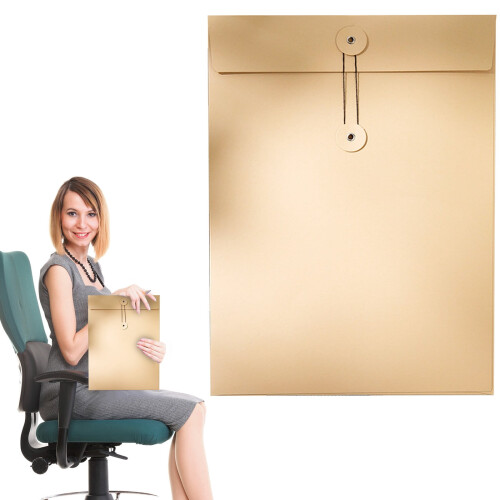 Stationery Set Envelopes with Thread Seals Thick Cowhide